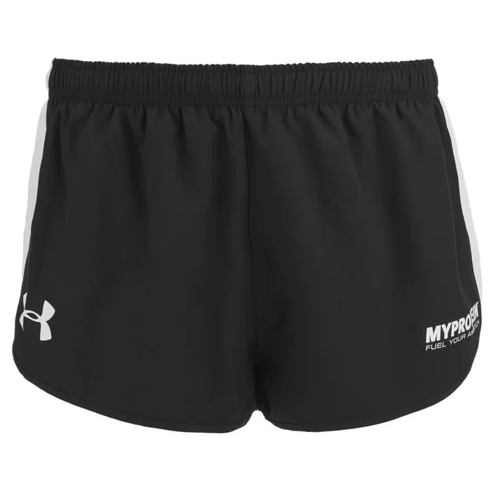 Under Armour 男士跑步短裤 - 黑色/白色