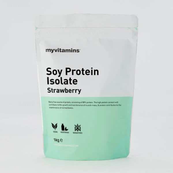 Soy Protein Isolate (Myvitamins) - 1KG - 袋 - 草莓 图片 1