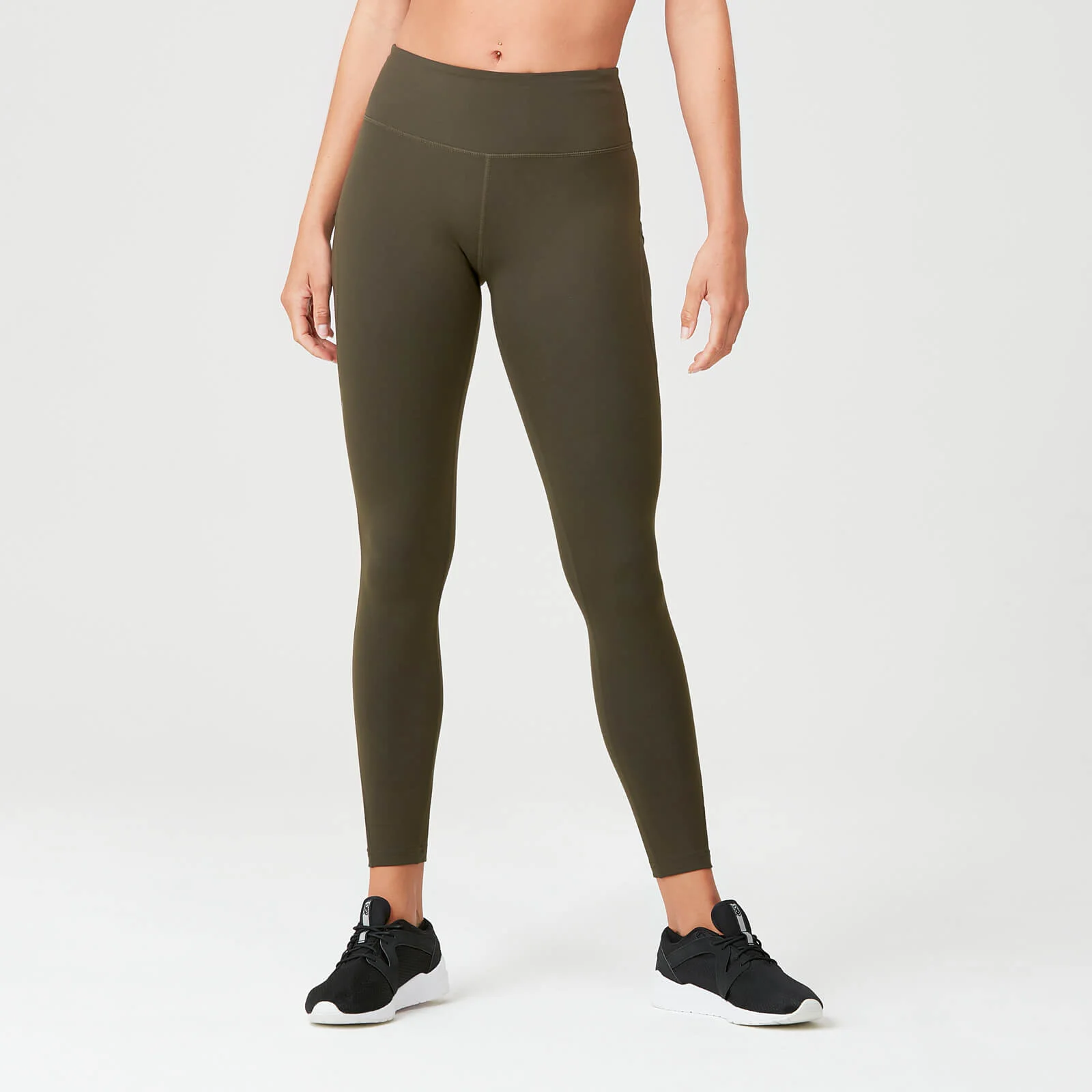 MP Women's Power Mesh Leggings - Dark Khaki - XS 图片 1
