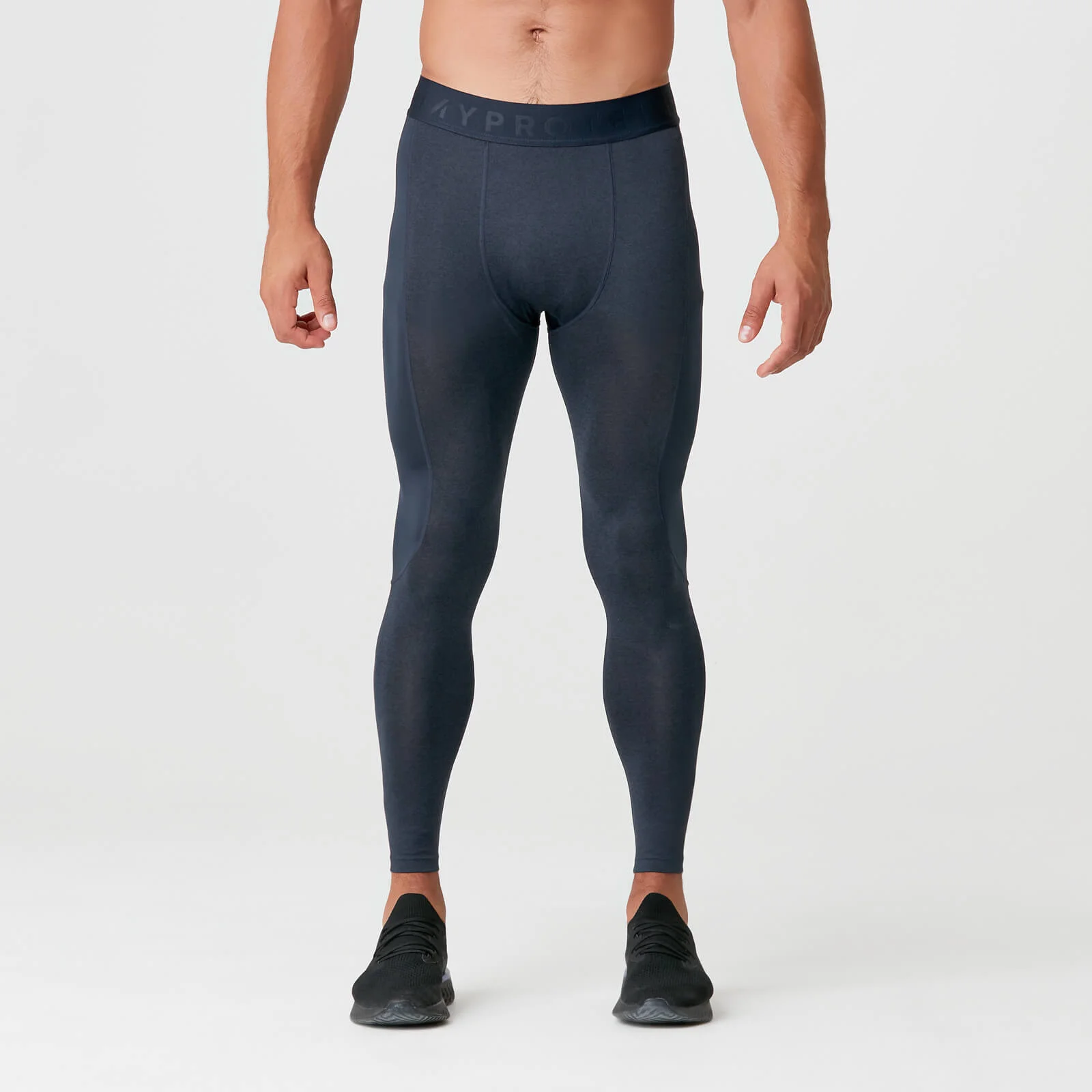 MP Men's Charge Compression Tights - Navy Marl - XS 图片 1