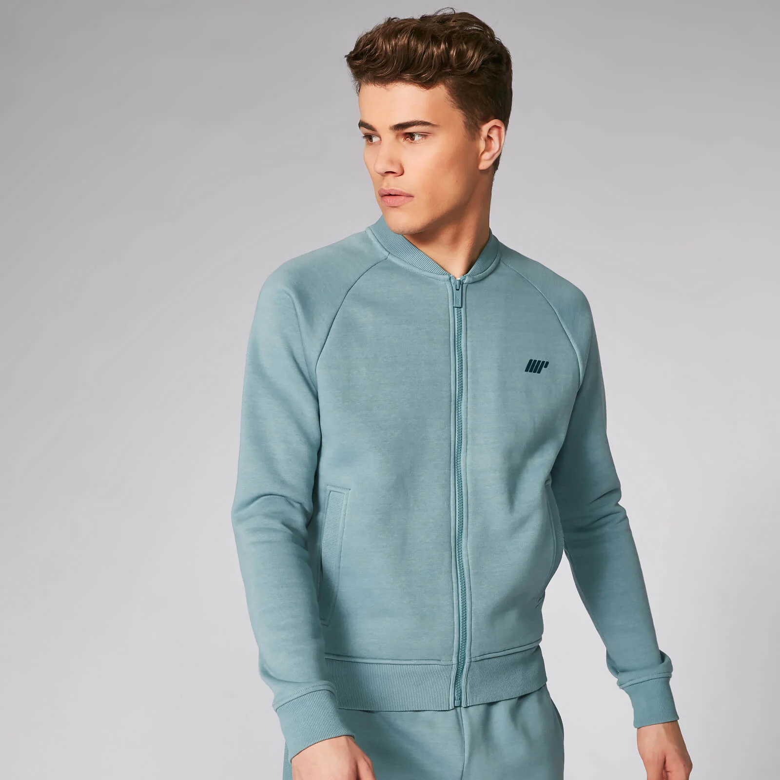 Tru-Fit 修身系列 2.0 男士轻量型飞行夹克 - 灰蓝 - XS 图片 1