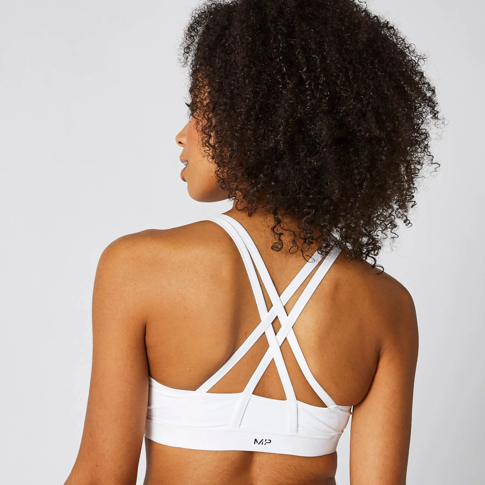 MP Women's Essentials Training Sports Bra - White - XS 图片 1