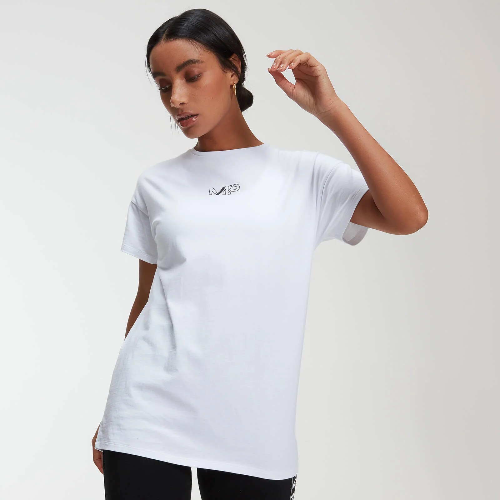 Oversized 女士 T 恤 - 白色 - XS 图片 1