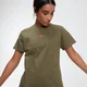Oversized 女士 T 恤 - 绿色