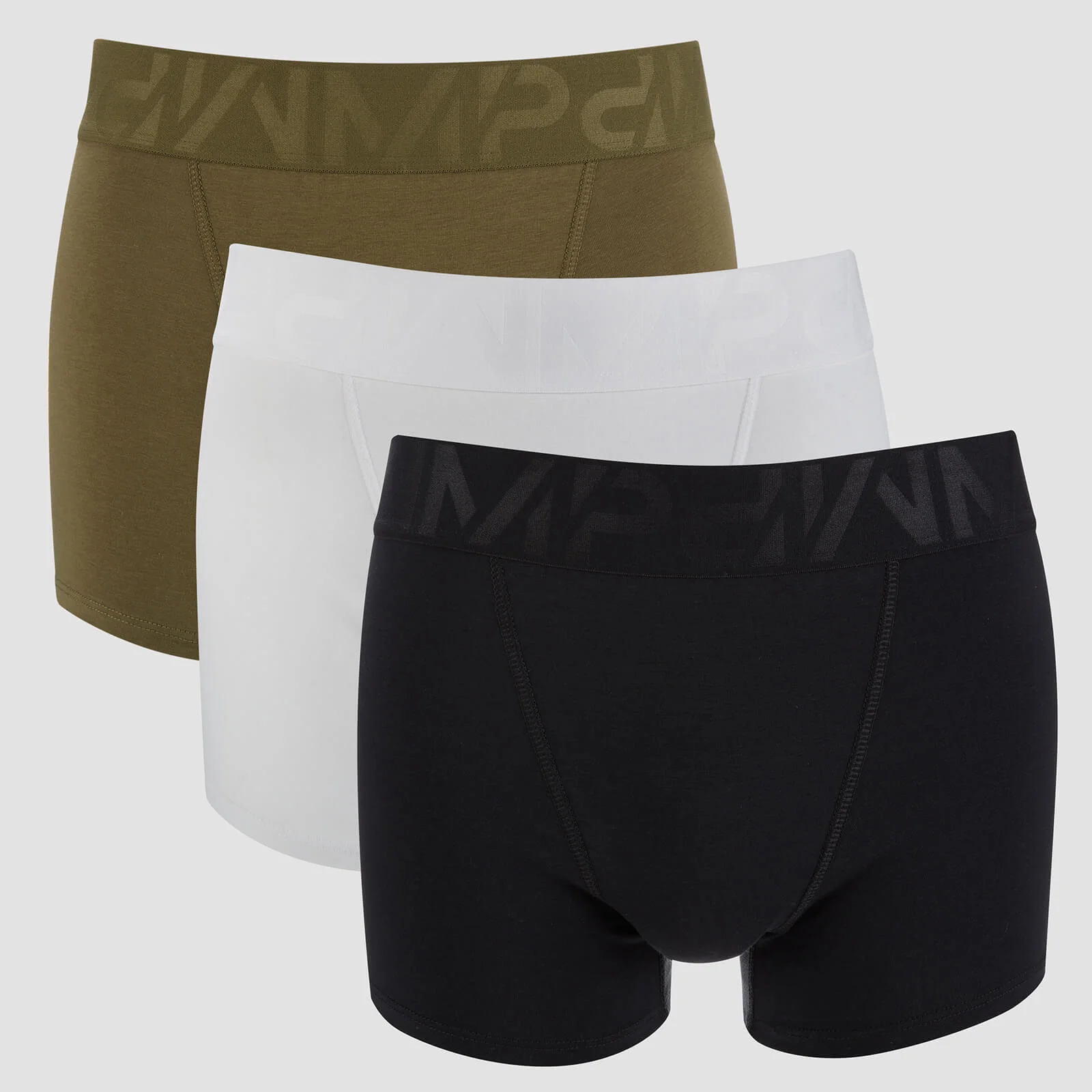MP Men's Sport Boxers - Black/Khaki/White (3 Pack) - XS 图片 1