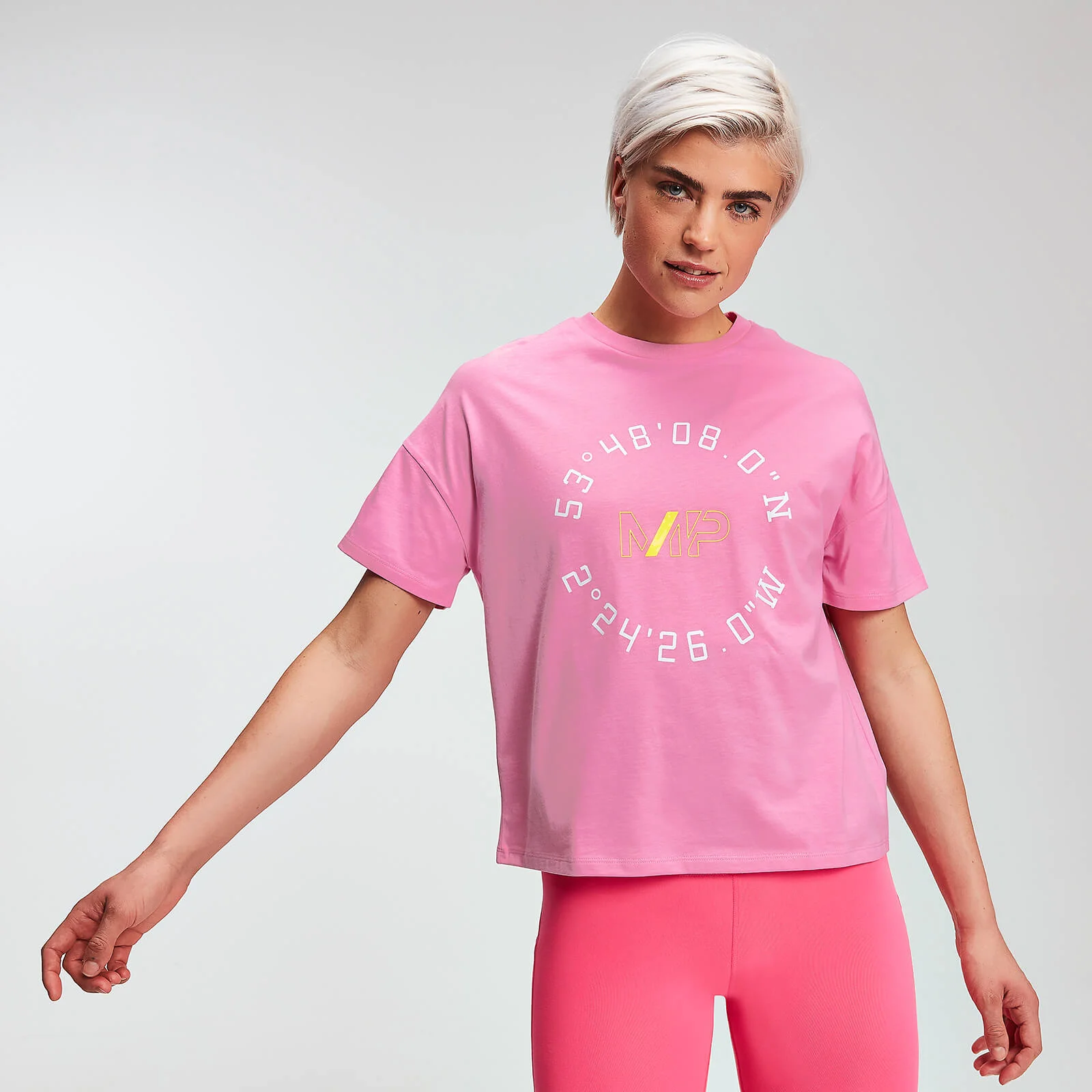 MP Women's Power Graphic T-Shirt - Candy - XS 图片 1