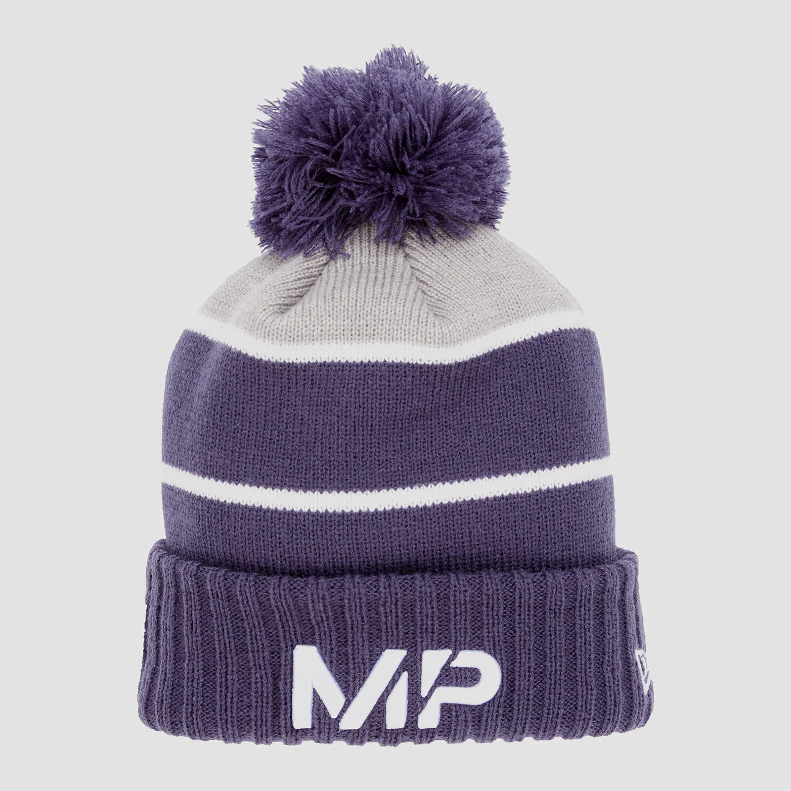 MP New Era Knitted Bobble Hat - Navy/White 图片 1