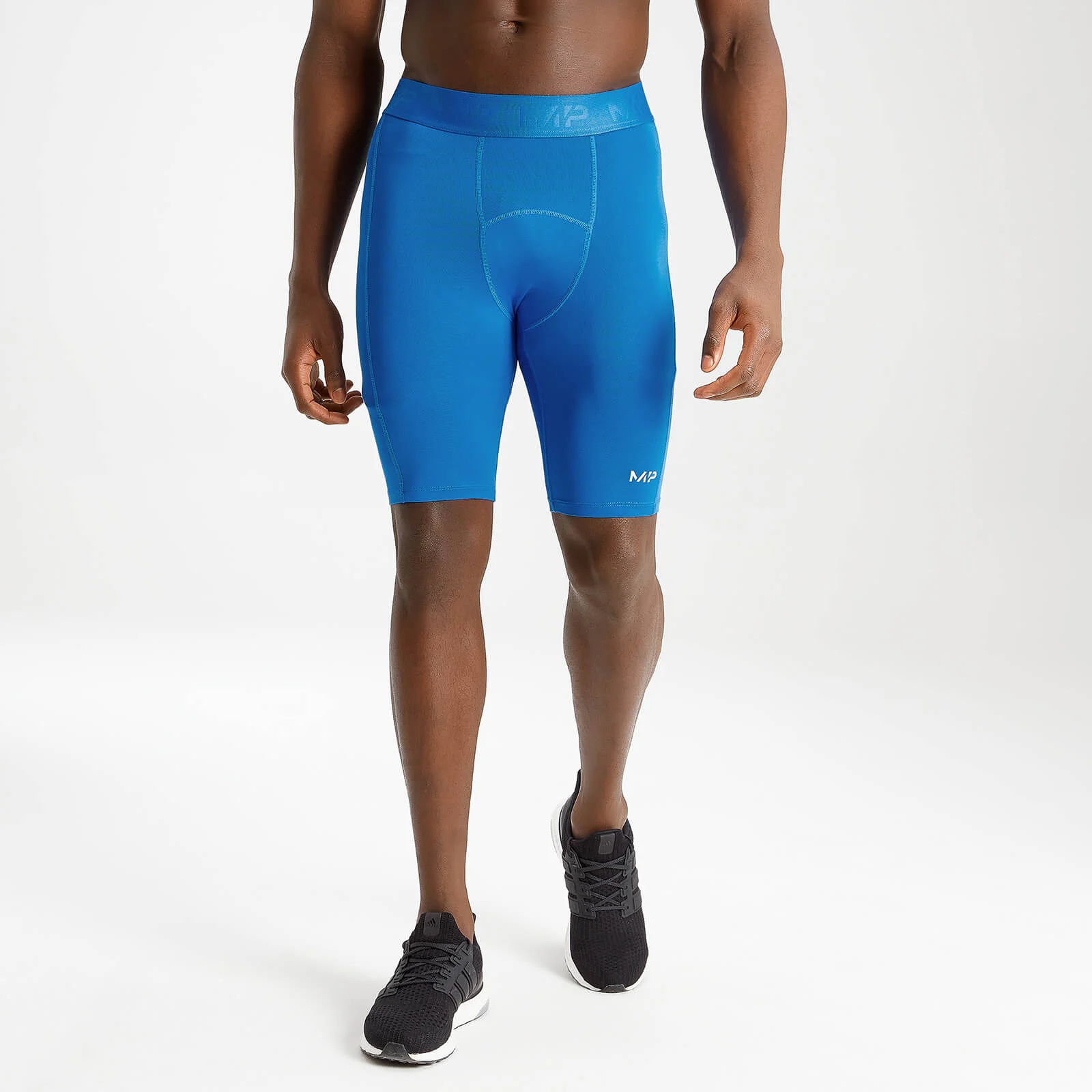 MP Men's Essentials Training Baselayer Short - True Blue - XXS 图片 1