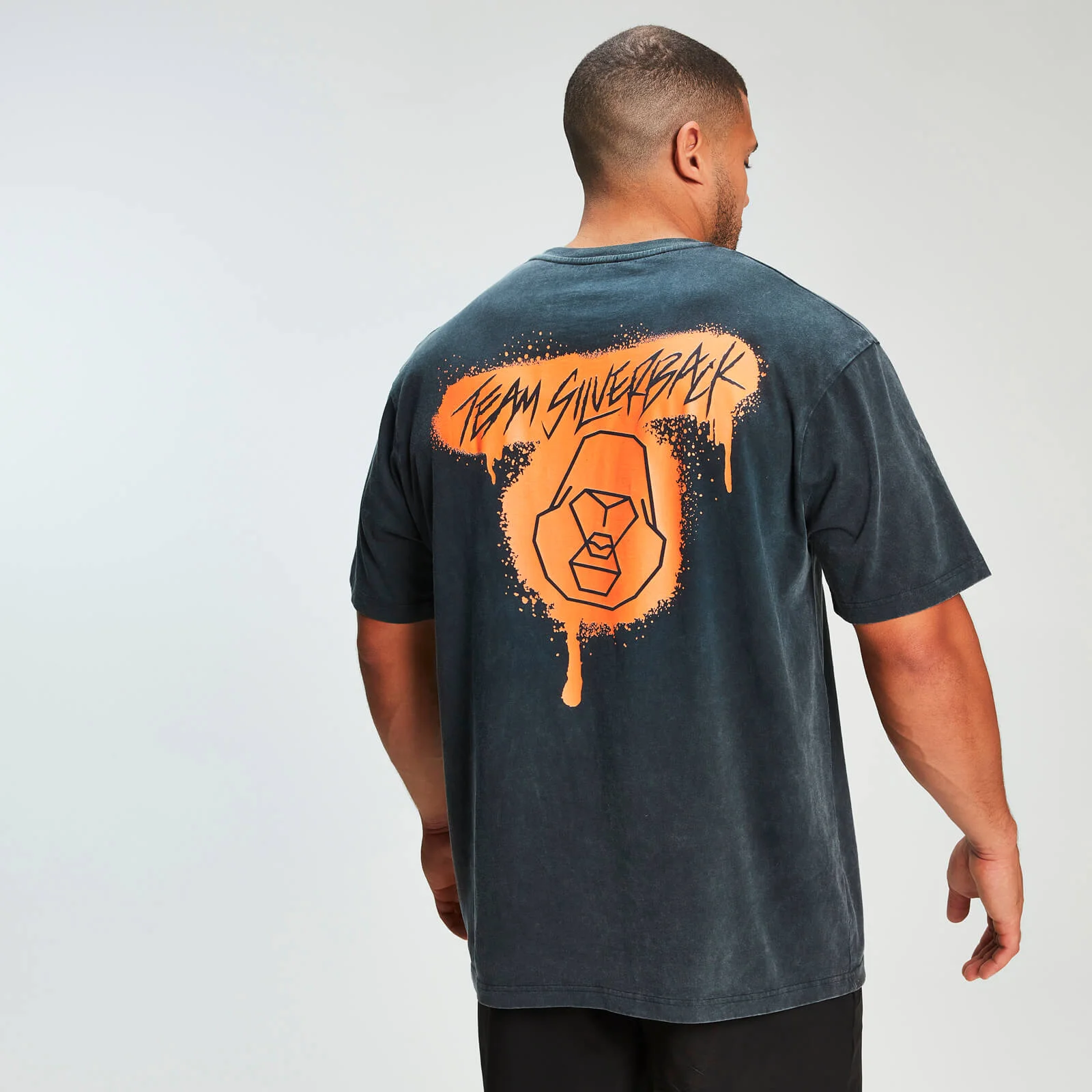 MP x Zack George Acid Wash Oversized Tee - Neon Orange - XS 图片 1