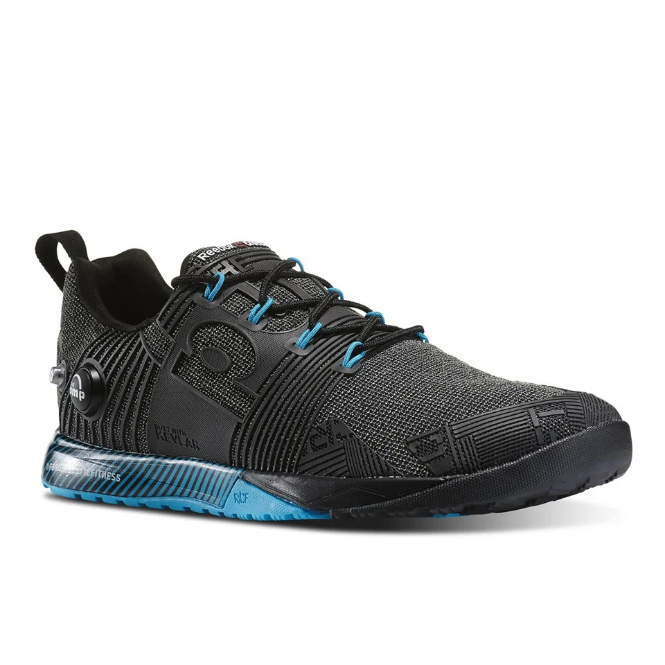 锐步 Reebok Crossfit Nano Pump Fusion 男子运动鞋 - 黑/蓝 图片 1