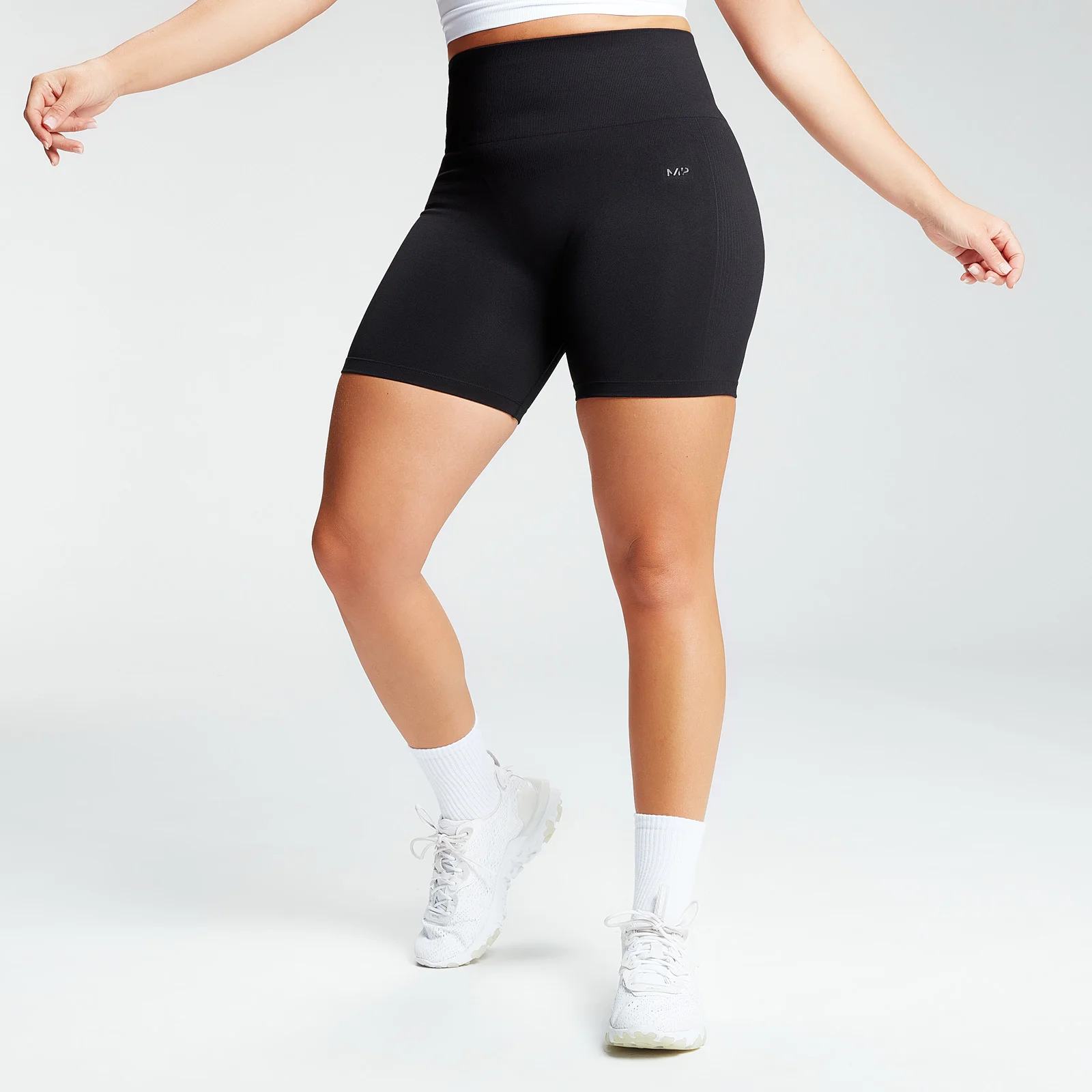 MP Women's Shape Seamless Ultra Cycling Shorts - Black - XS 图片 1