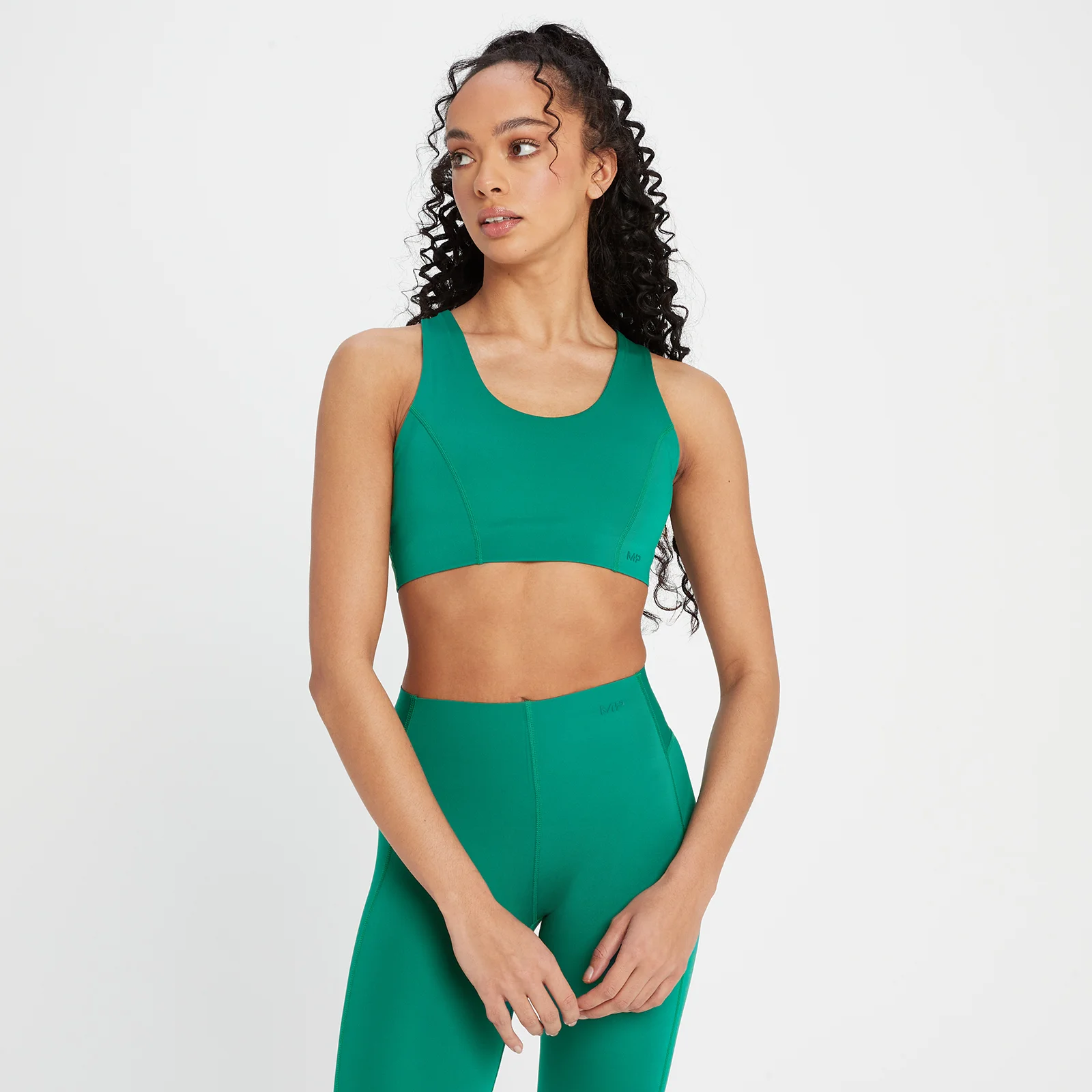 MP Women's Composure Repreve® Sports Bra - Energy Green - XXS 图片 1