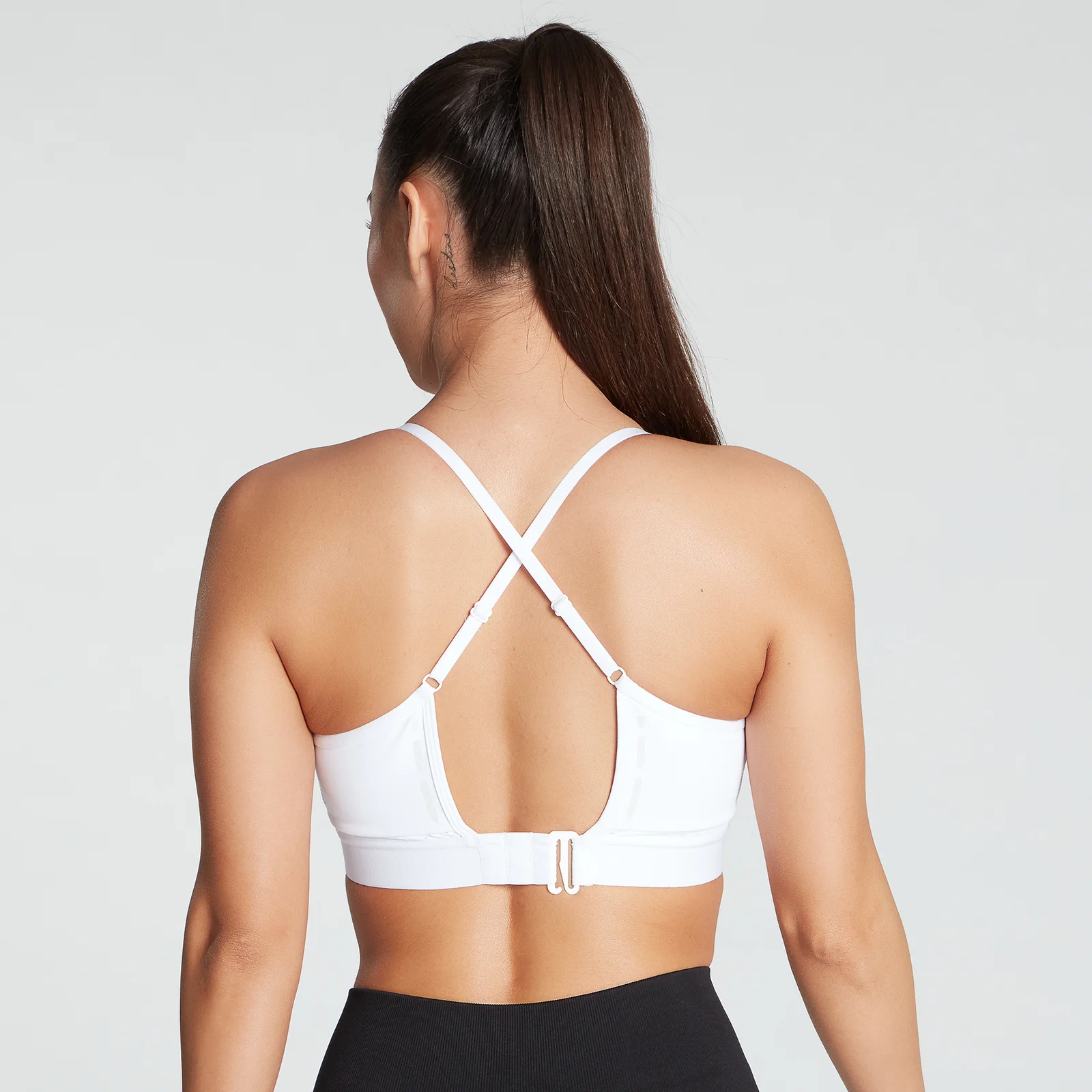 MP Women's Power Ultra Strappy Sports Bra- White - XXS 图片 1