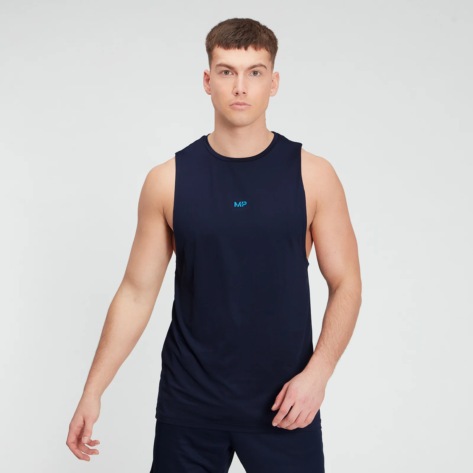 MP Men's Graphic Training Tank - Navy - XXS 图片 1