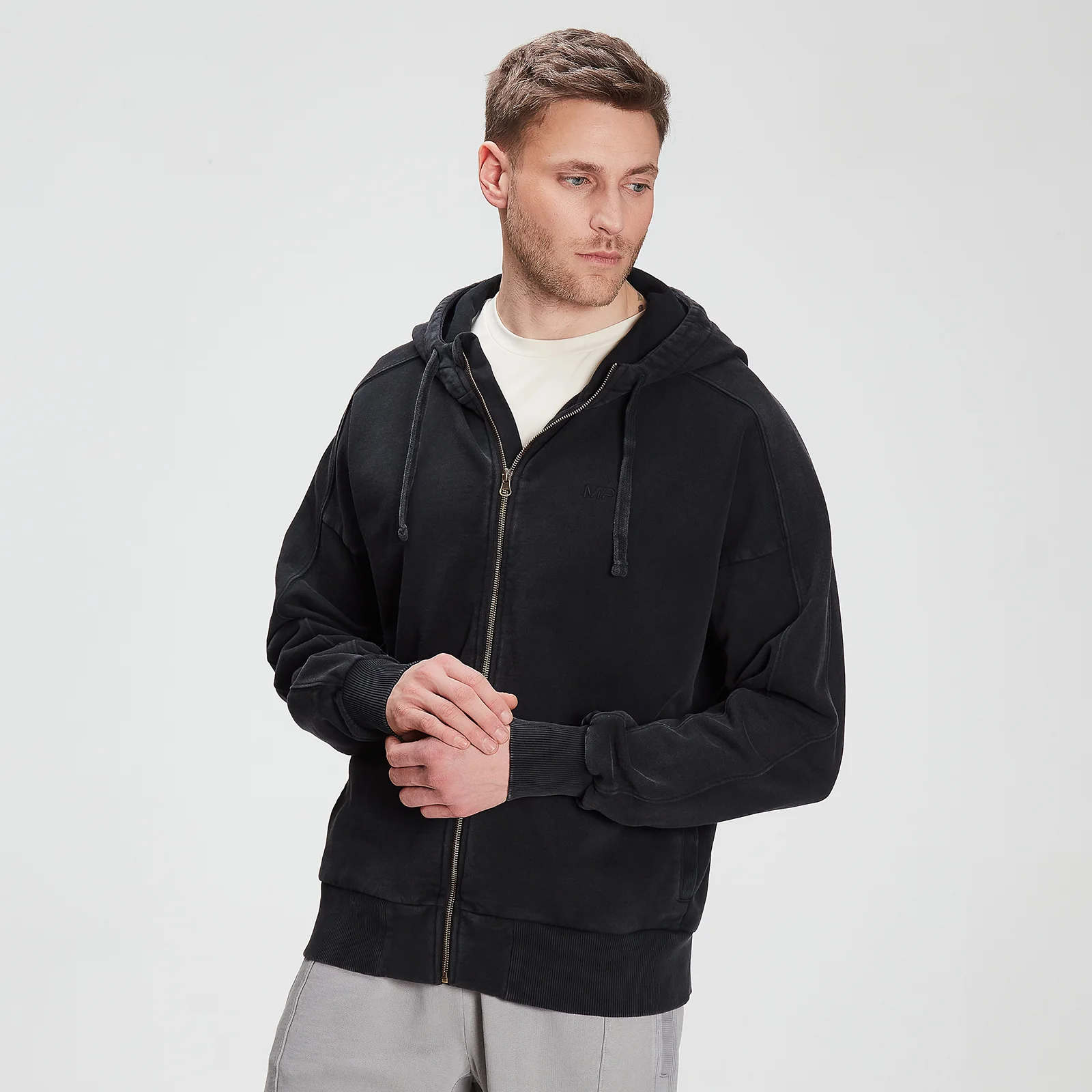 MP Men's Training Zip Through Hoodie - Black - XXS 图片 1