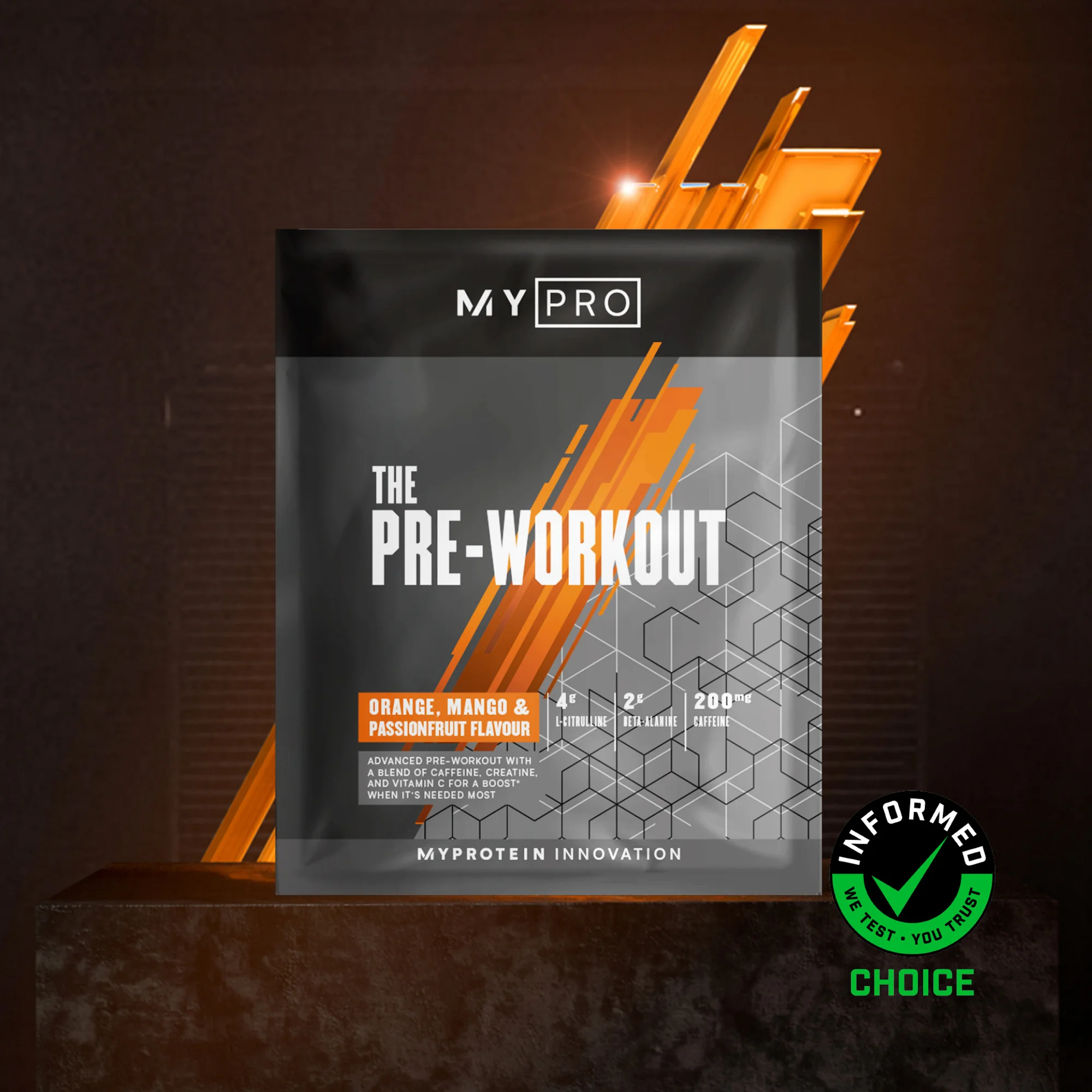 THE Pre-Workout (Sample) - 14g - 香橙芒果百香果味 图片 1