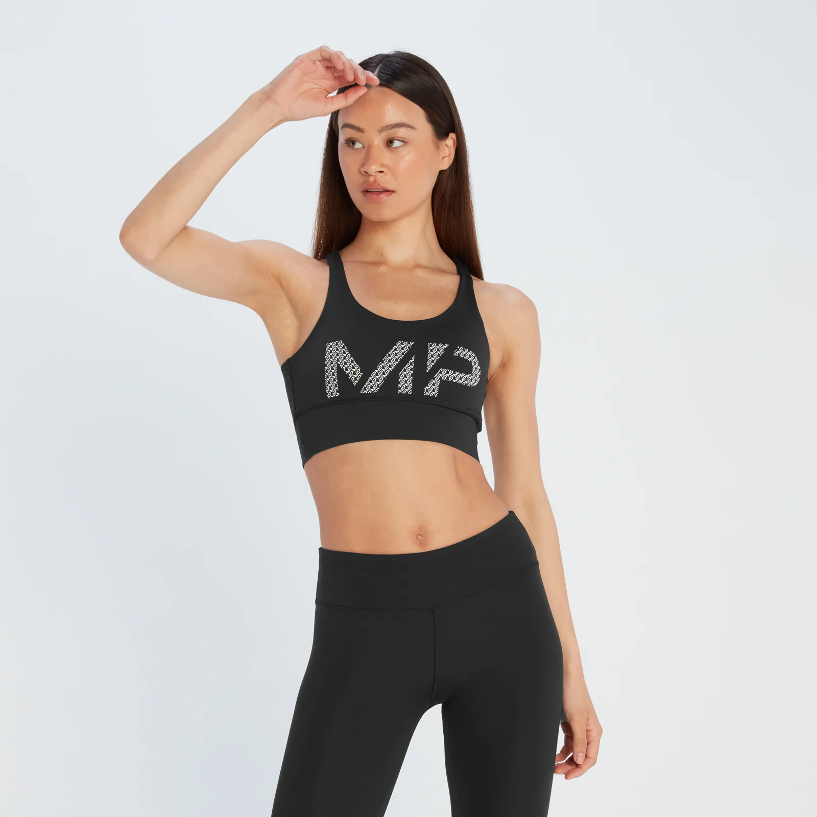 MP Women's Printed Training Bra - Black - XXS 图片 1