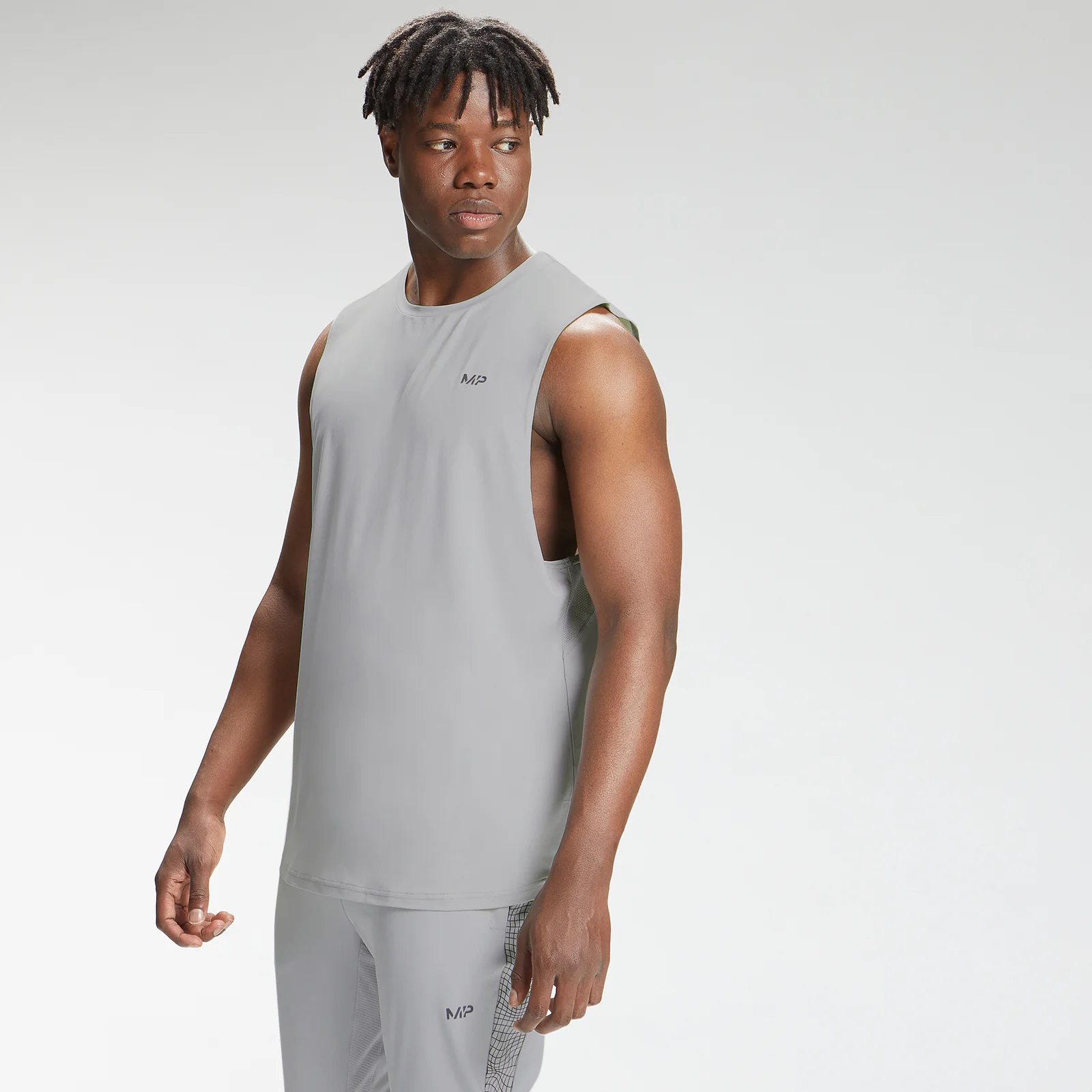 MP男装Tempo Tank Top - Chrome - XXS 图片 1