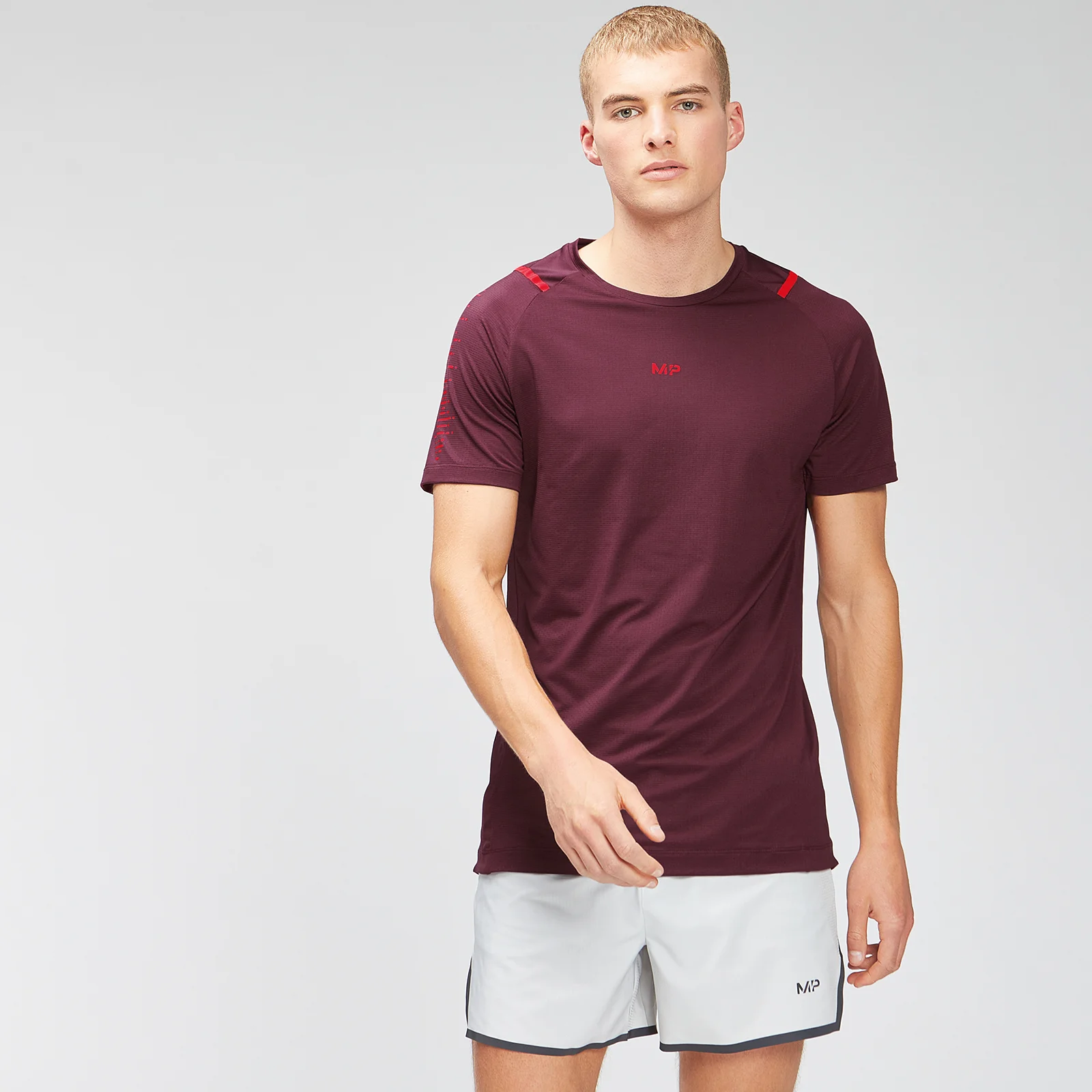 MP Men's Velocity Short Sleeve T-Shirt - Merlot - XXS 图片 1