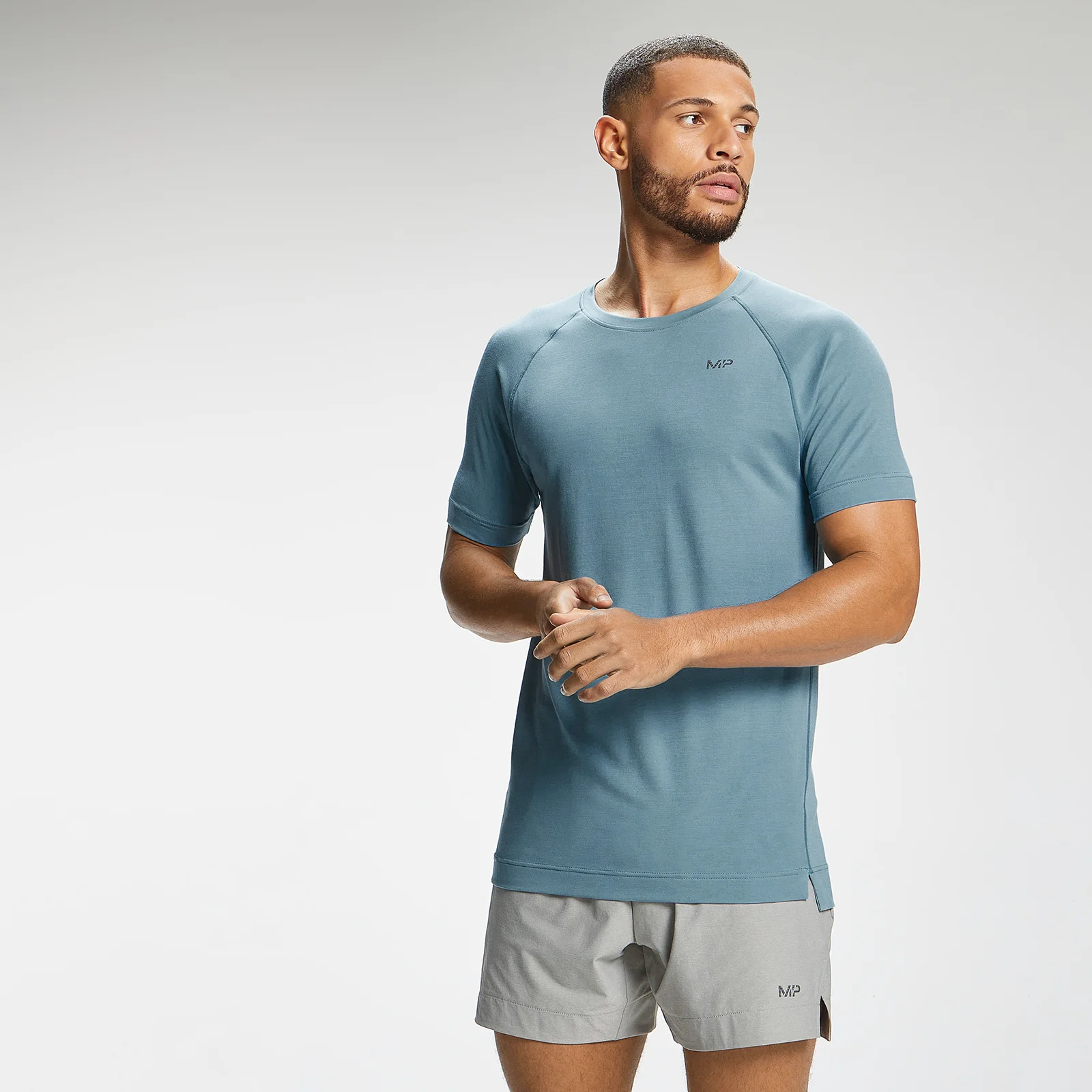MP Men's Composure Short Sleeve T-Shirt - Storm Blue - XXS 图片 1