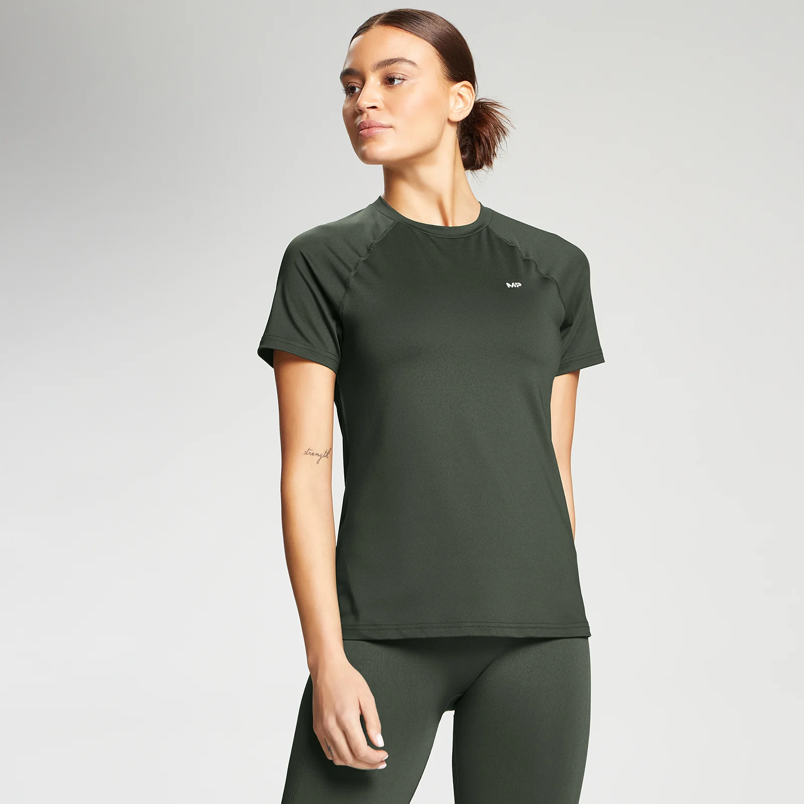 MP Women's Training T-Shirt Slim Fit - Vine Leaf - XXS 图片 1