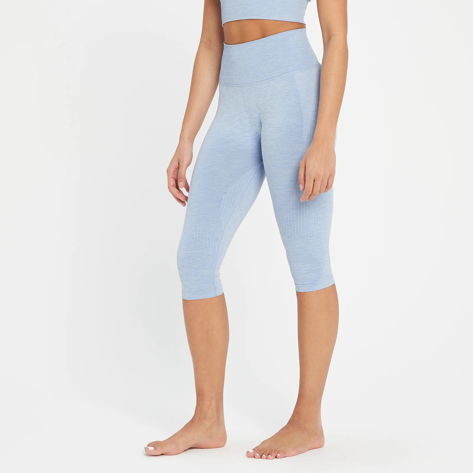 MP Women's Composure Seamless Capri Leggings - Blue Sky - XS 图片 1