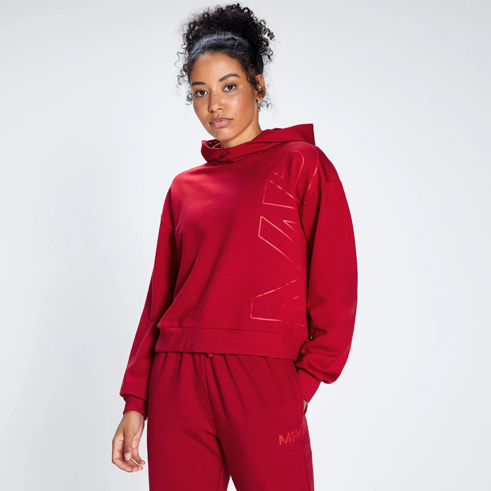 MP Women's Engage Bold Graphic Hoodie - Wine/Danger - XXS 图片 1