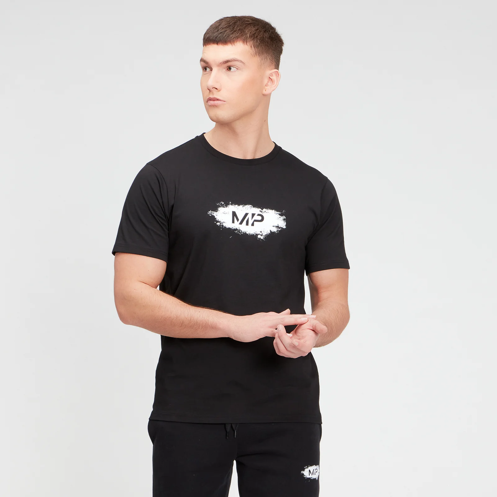 MP Men's Chalk Graphic Short Sleeve T-Shirt - Black - XXS 图片 1