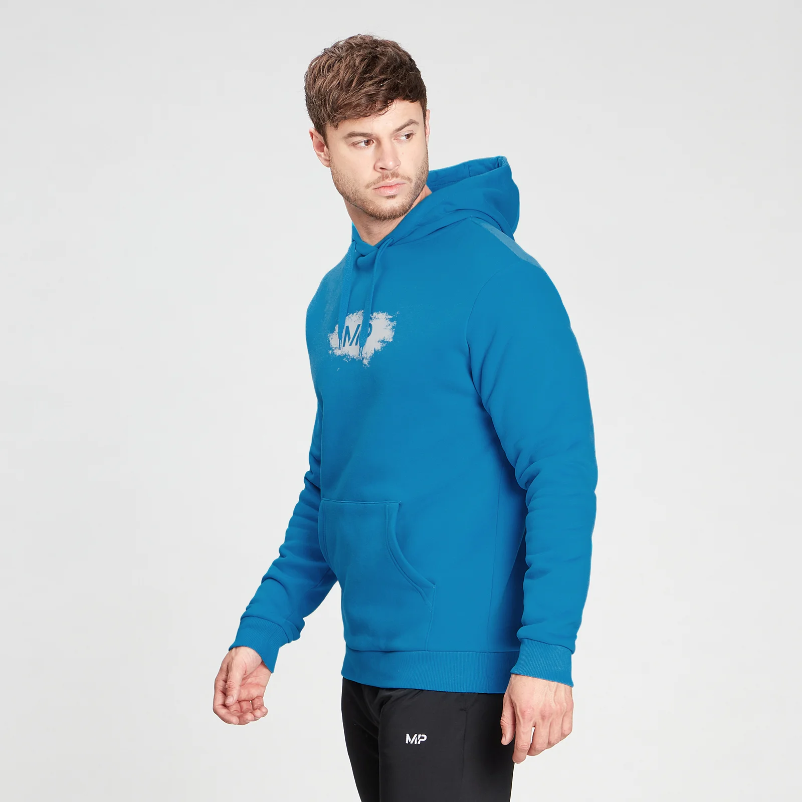 MP Men's Chalk Graphic Hoodie - Aqua - XXS 图片 1