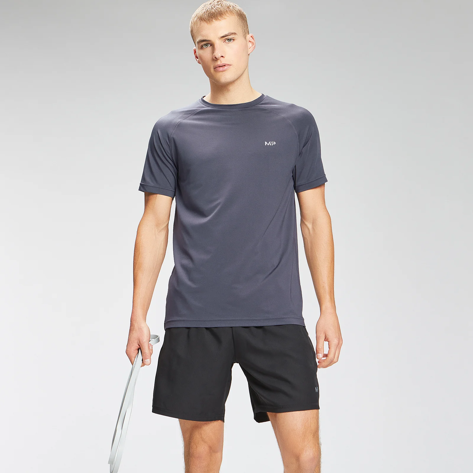 MP Men's Repeat Graphic Training Short Sleeve T-Shirt - Graphite - XXS 图片 1