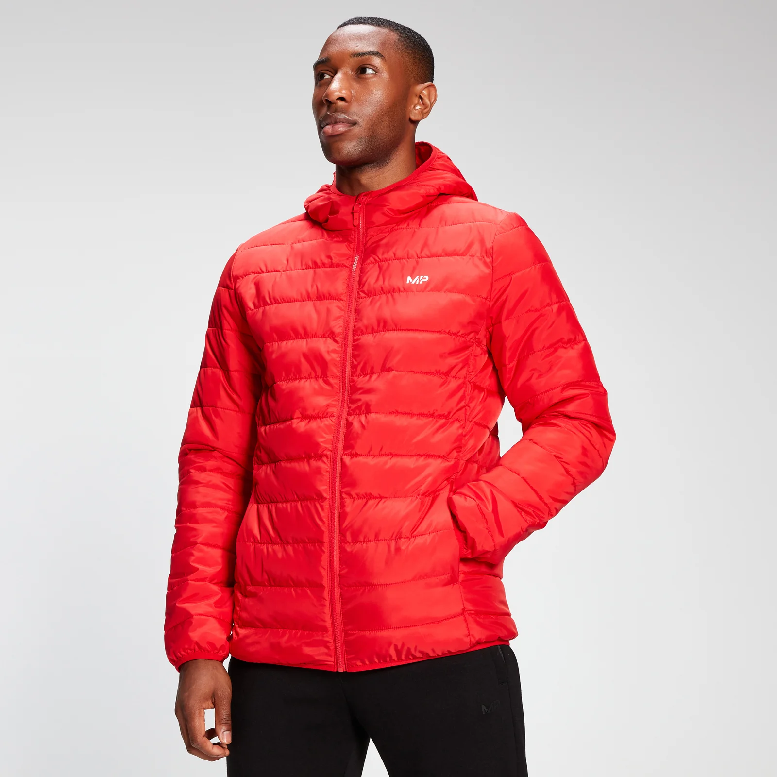 MP Men's Lightweight Hooded Packable Puffer Jacket - Danger - XXS 图片 1