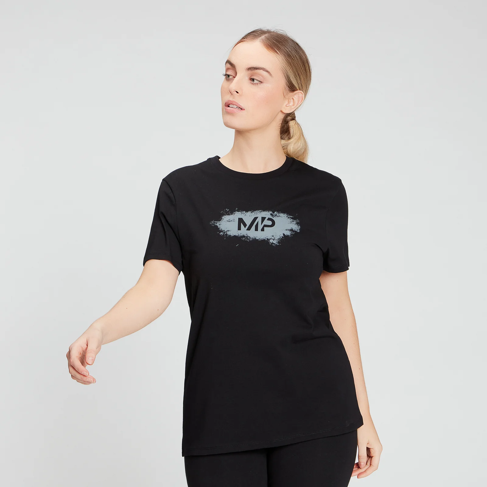 MP Women's Chalk Graphic T-Shirt - Black - XXS 图片 1