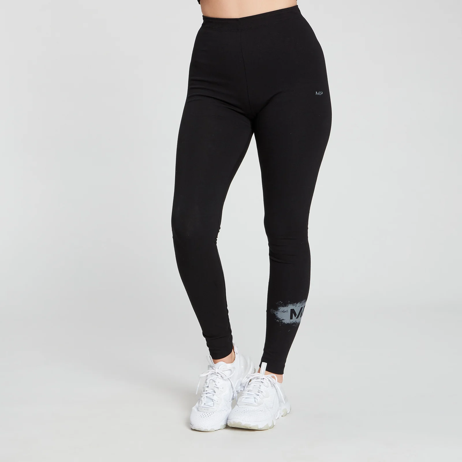 MP Women's Chalk Graphic Leggings - Black - XXS 图片 1