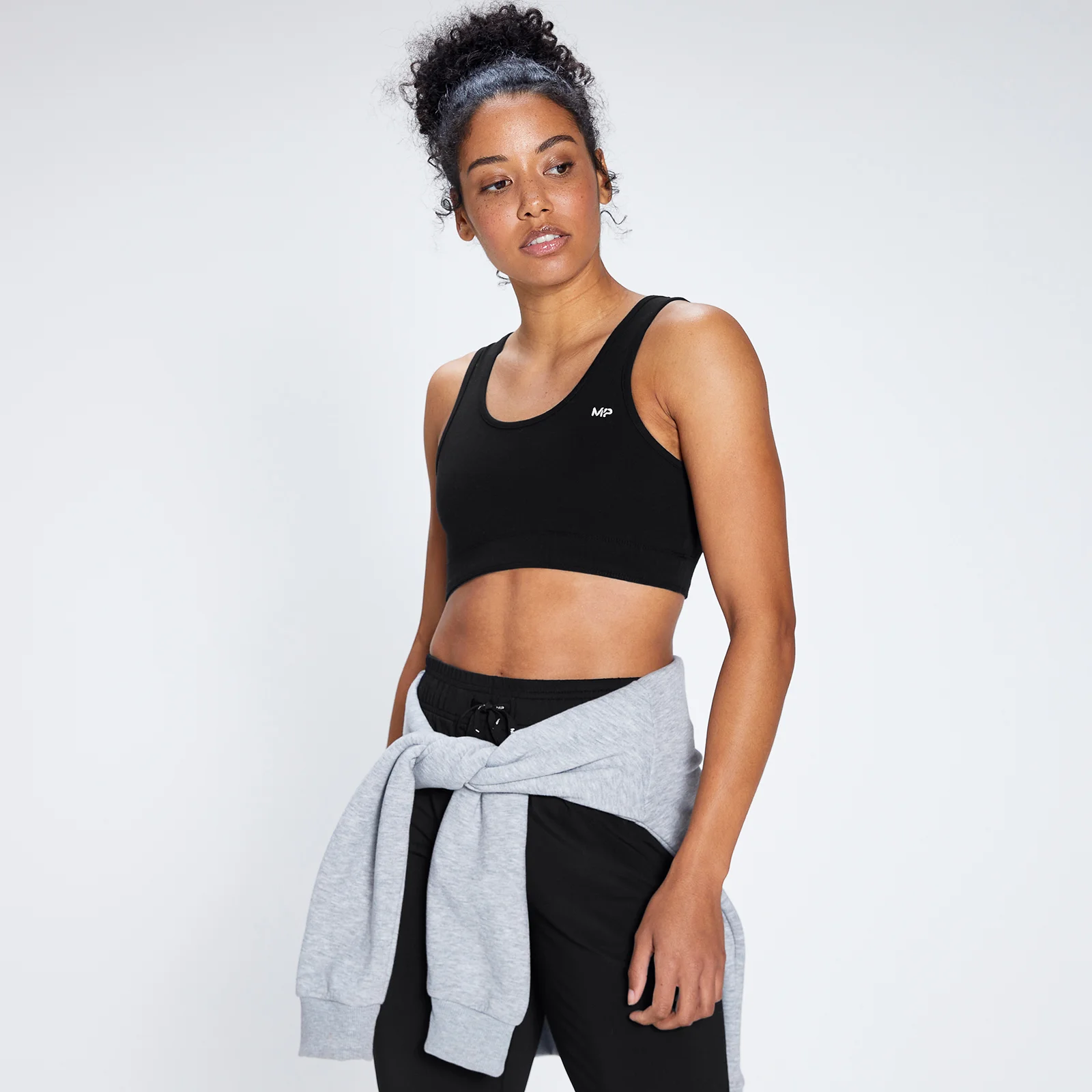 MP Women's Rest Day Wide Strap Sports Bra - Black - XXS 图片 1