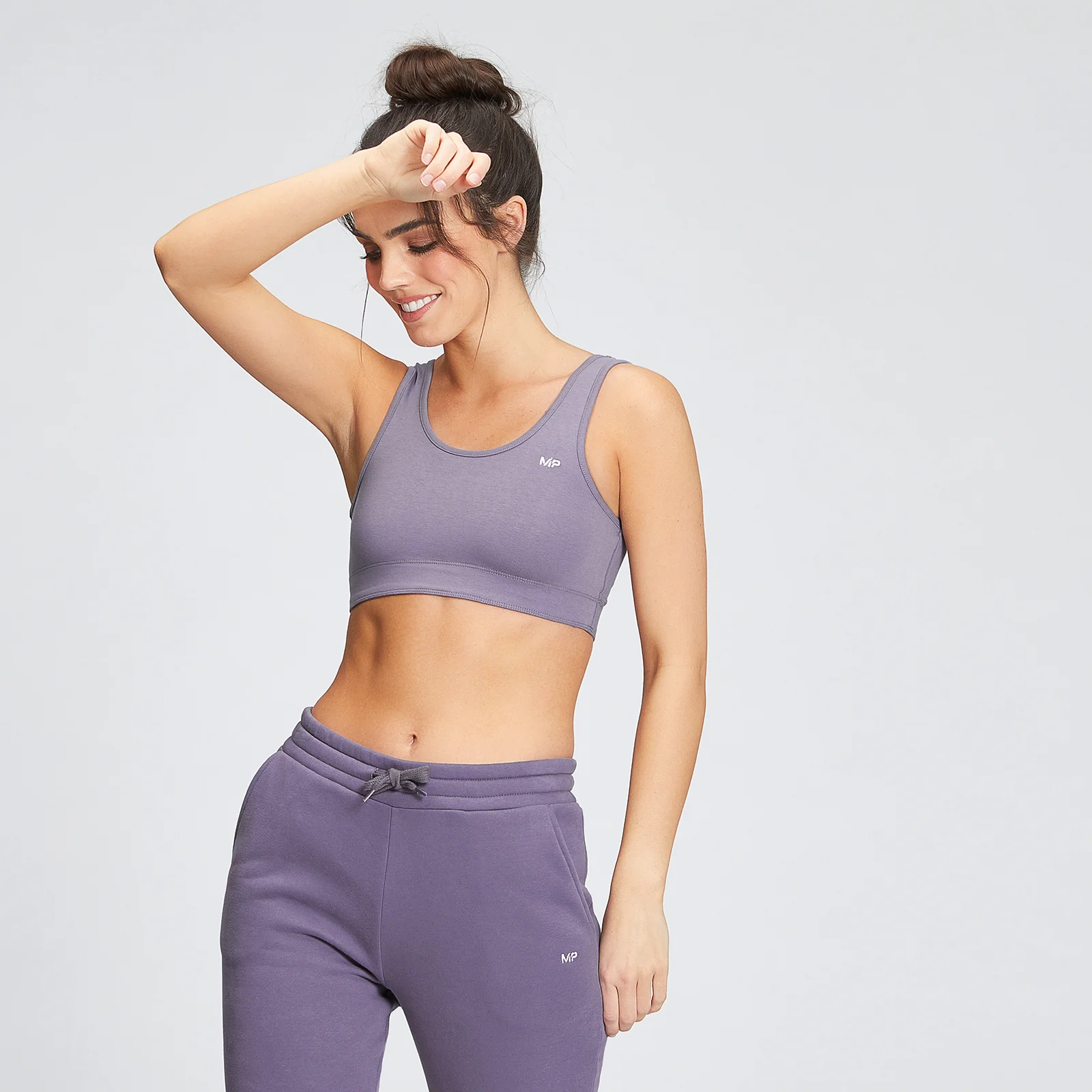 MP Women's Rest Day Wide Strap Sports Bra - Smokey Purple - XXS 图片 1