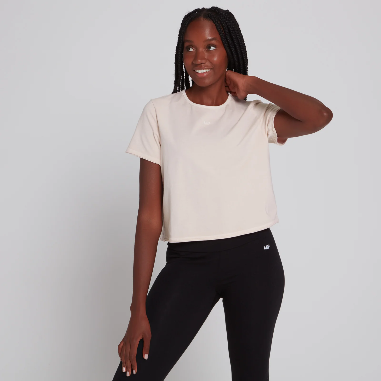 MP Women's Training Cropped T-Shirt - Light Pink - XXS 图片 1