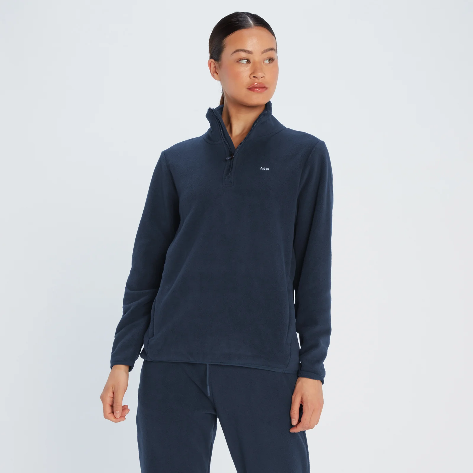 MP Women's Rest Day 1/4 Zip Fleece - Navy - XXS 图片 1