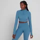 Power Ultra动力升级系列女士1/4拉链短上衣 - 月光蓝