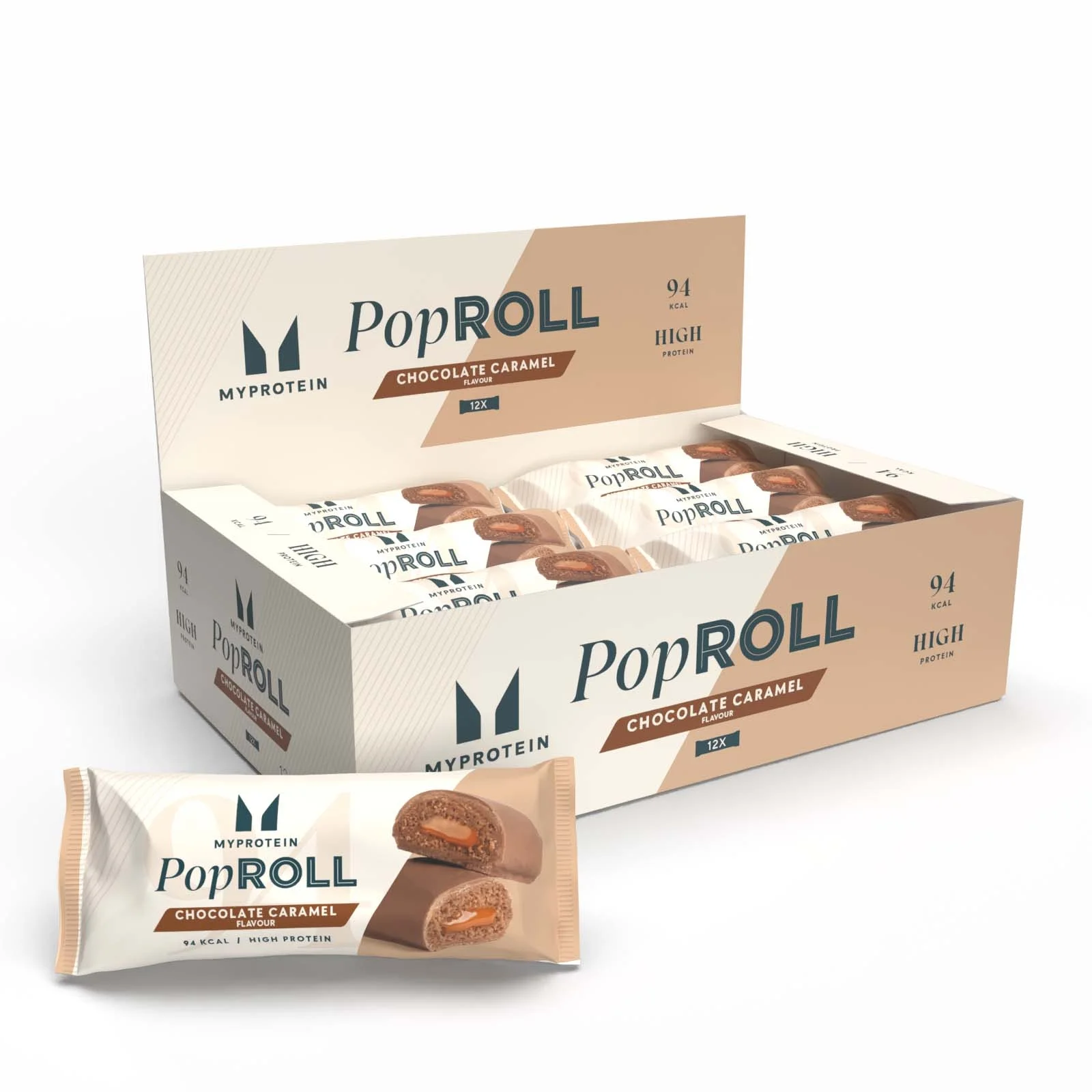 Pop Roll蛋白棒 - 12 x 27g - 焦糖巧克力 图片 1