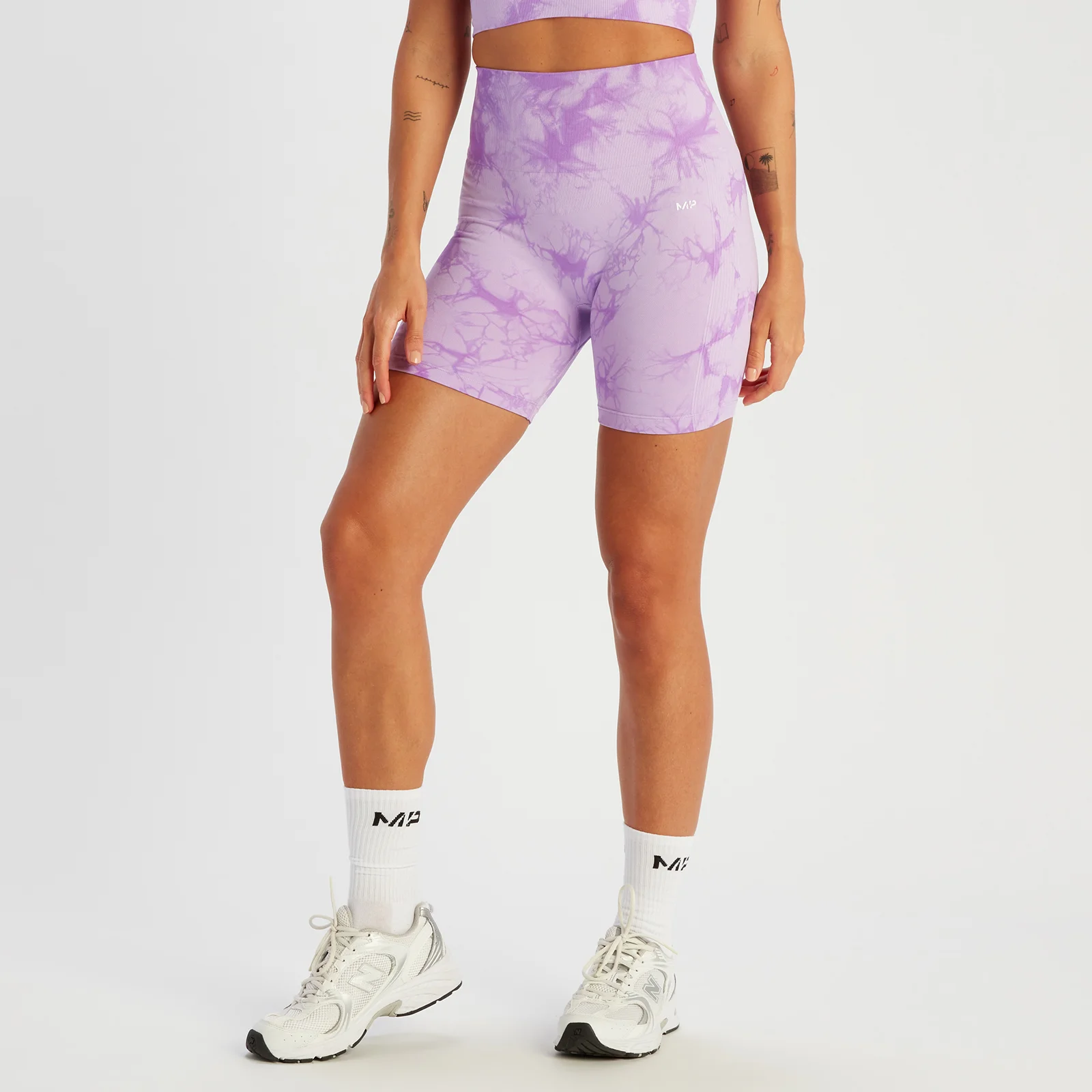MP Women's Shape Seamless Cycling Shorts - Purple - XS 图片 1
