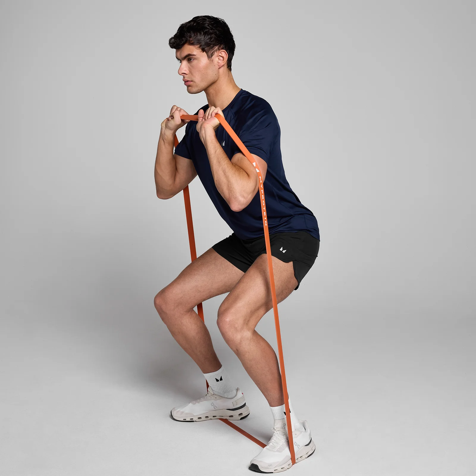 健身阻力带 - 单件阻力带(11-36公斤)- 焦橙色 图片 1