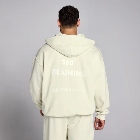 Tempo节奏系列男士多功能1/4拉链帽衫 - 大麦绿