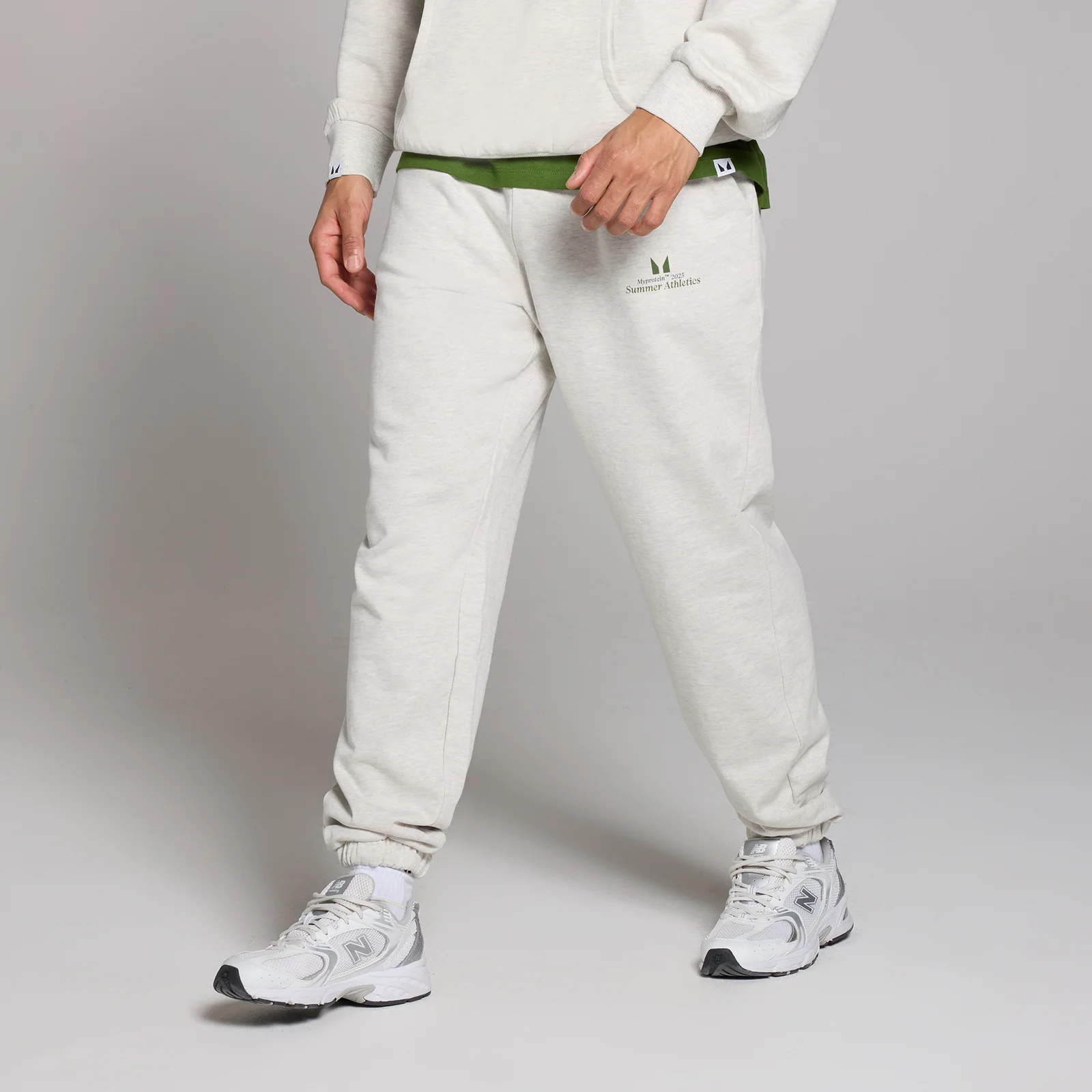 Lifestyle生活方式系列男士超大版型运动裤 - 麻灰色 - XL 图片 1