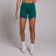 Tempo节奏系列女士无缝复合式短裤 - 深青绿