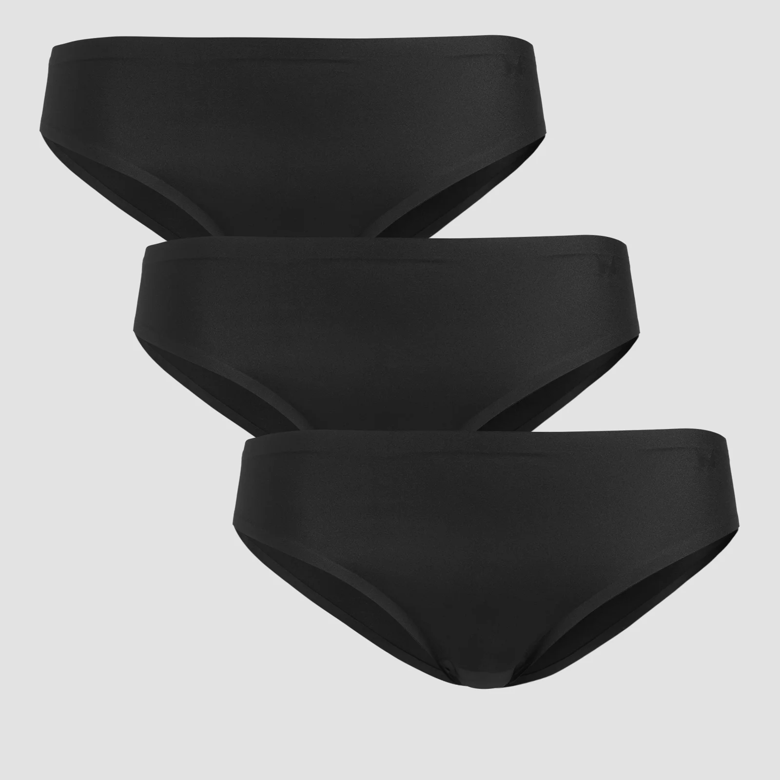 MP Women's Mid Rise No VPL Bikini Brief (3 Pack) - Black - M 图片 1