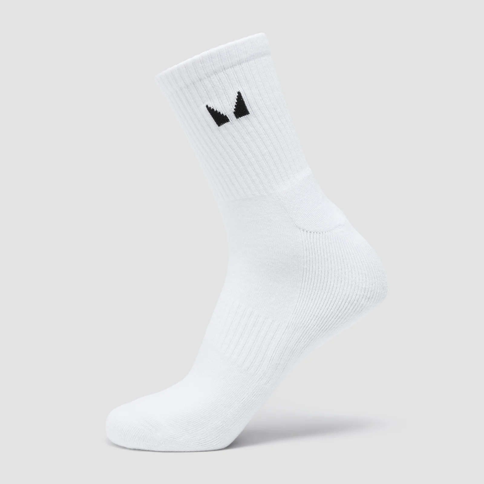 MP Unisex Crew Socks (1 Pack) - White - UK 6-8 图片 1