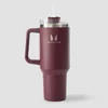 Myprotein金属侧提手吸管水杯1200ml - 深莓果色