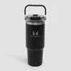 Myprotein回收金属顶部提手吸管杯 900ml - 黑色