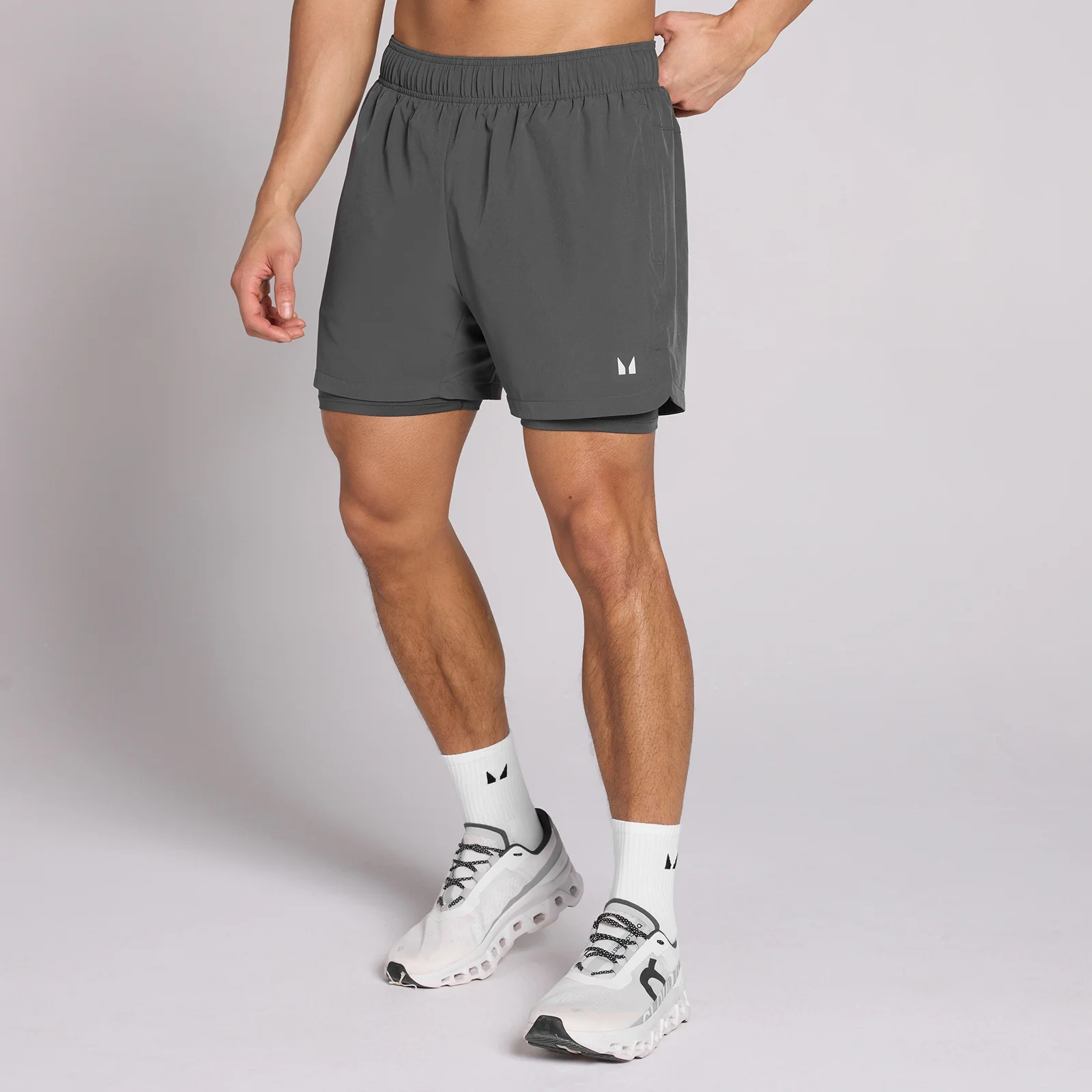 MP Men's 5" 2-in-1 Training Shorts - Dark Grey - M 图片 1