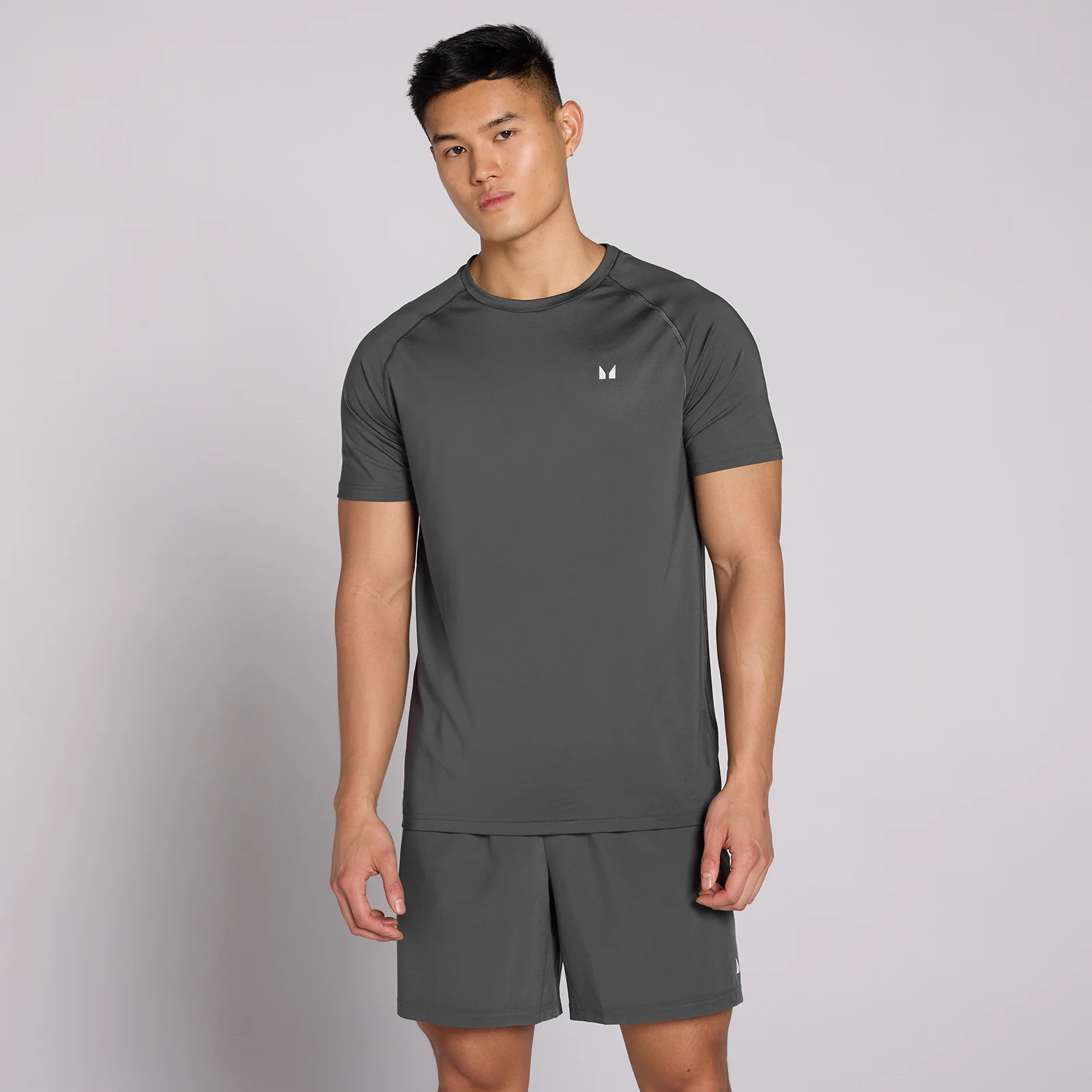 MP Men's Training Short Sleeve T-Shirt - Dark Grey - S 图片 1